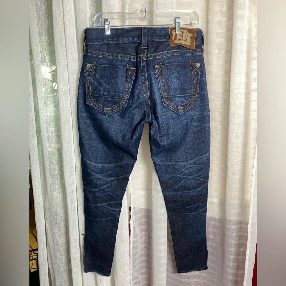 True Religion Men's Davey Pony Express Slim Jeans in Iron Horse 29x33